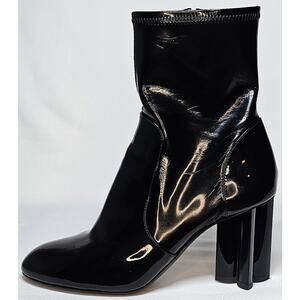 Louis Vuitton Silhouette Ankle Boot in Black Patent Leather